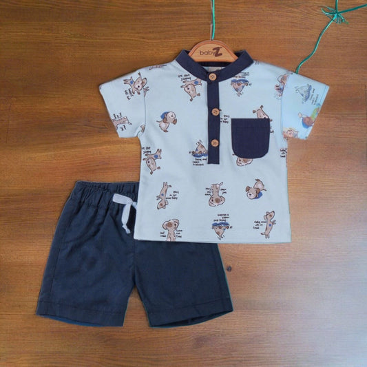 2-Piece Baby Boys T-Shirt And Shorts Set 6-18M