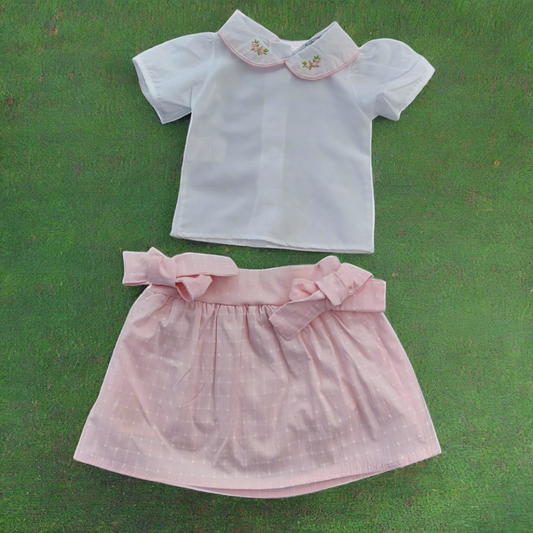 2 pc girls set sizes from 6m to 18m