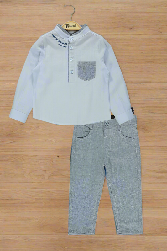Boy's shirt and trouser set sizes from 2Y to 5Y