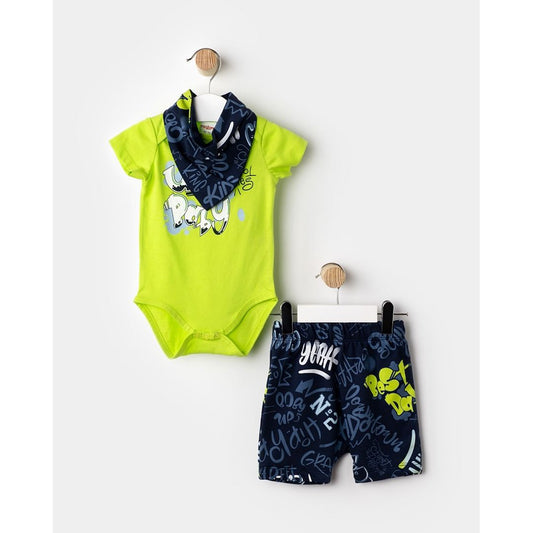 3-Piece Baby Boy Set With Foulard 6-18M