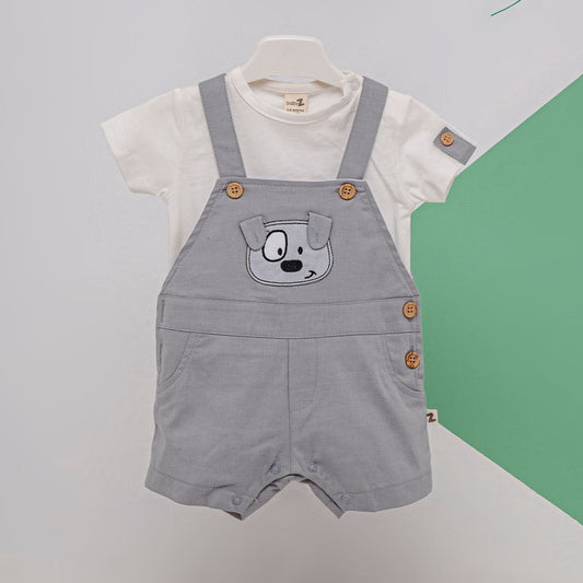 Baby Boys 2-Piece Overalls And T-Shirt Set 3-12M