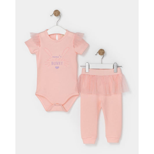 Baby Girls 2-Piece Onesies And Pants Set 6-18M