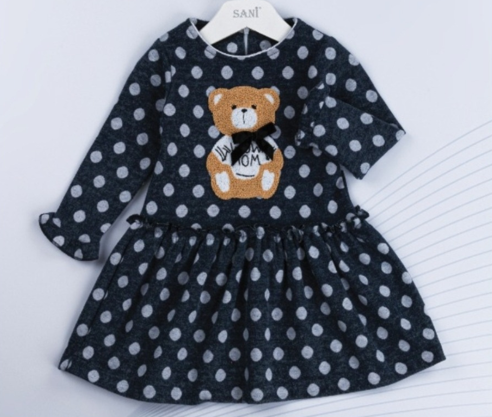 Fleece dress for girl's up to 5 years