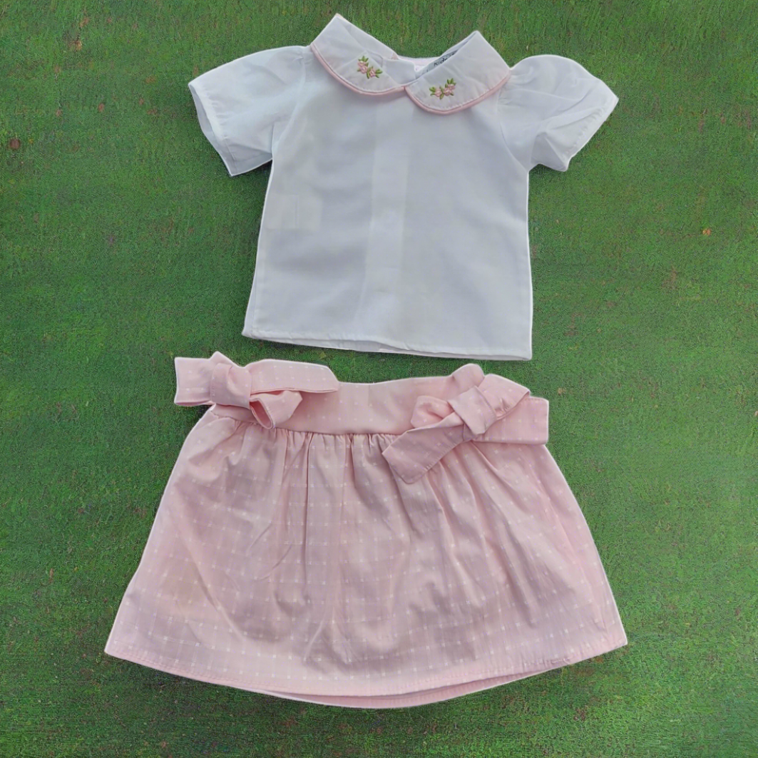 2 pc girls set sizes from 6m to 18m