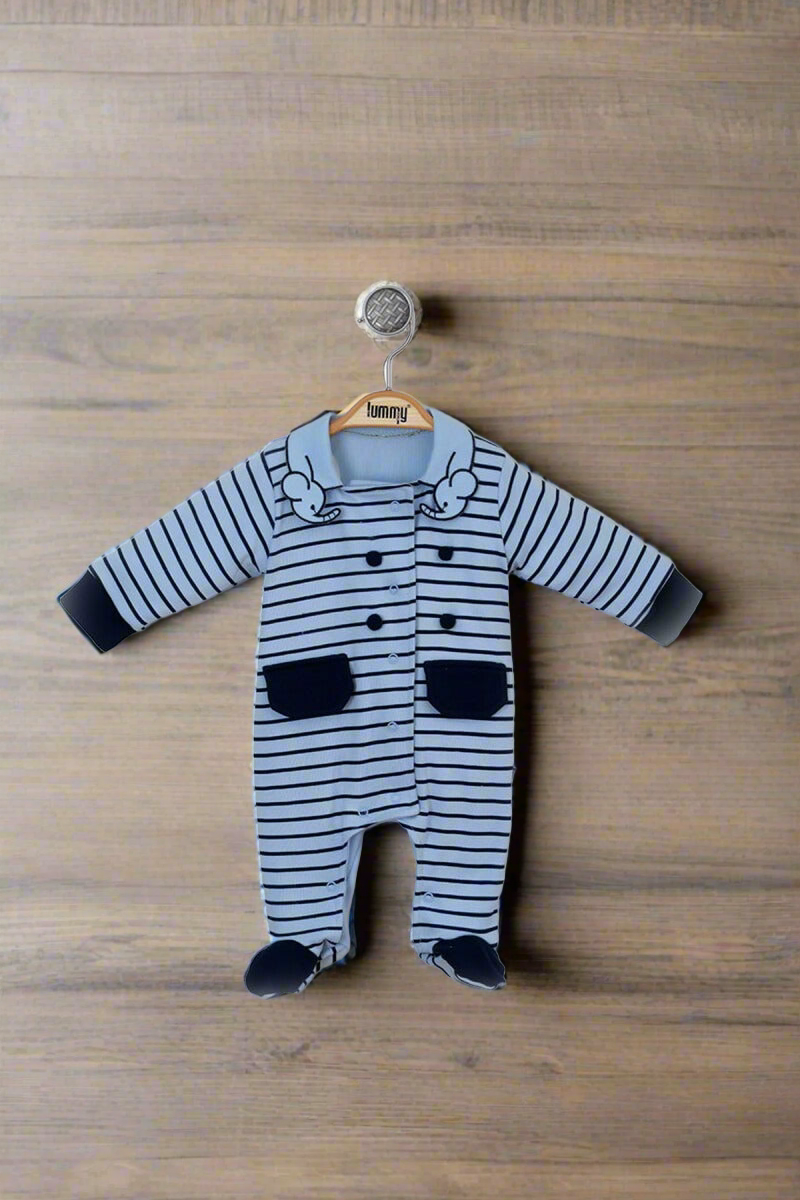 Baby boy bodysuit sizes from 3M to 9M