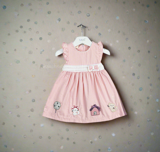 Baby girl's dress sizes from 9M to 24M