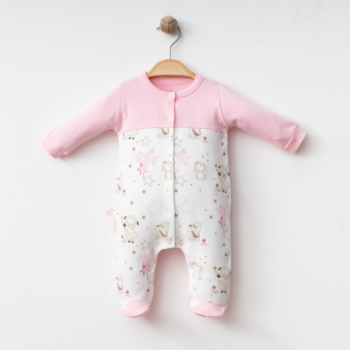 Sleepsuit for baby girl sizes from NB to 6M