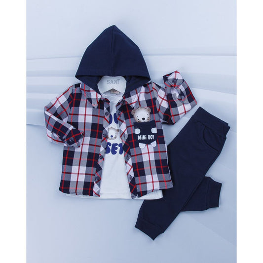 Boys Set With Jacket, Long Sleeve T-Shirt And Pants sizes from 9M to 24M