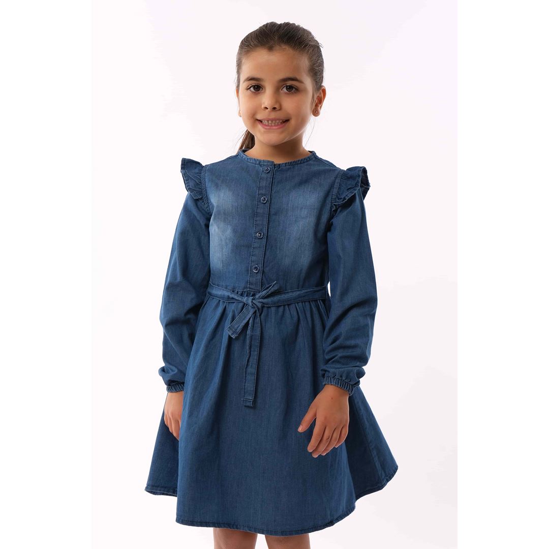 Girls Dress With Long Sleeve 2-5Y