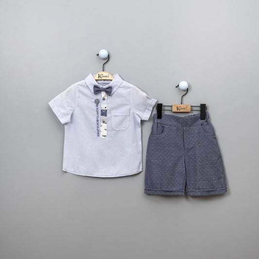 Boy's shirt and shorts set sizes from 2Y to 5Y