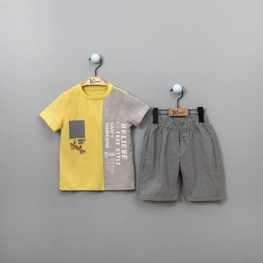 Boys T-Shirt Set With Shorts 2-5Y