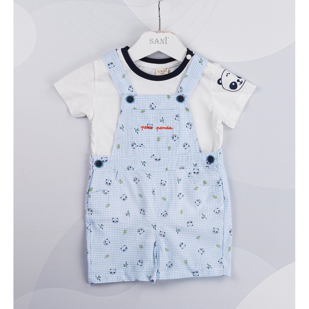 Baby Boys 2-Piece Overalls And T-Shirt Set sizes from 9M to 24M