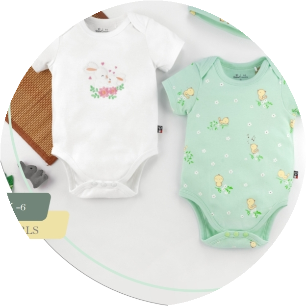 Organic cotton 2PC Bodysuit set MINIME girl's sizes 6M to 24M